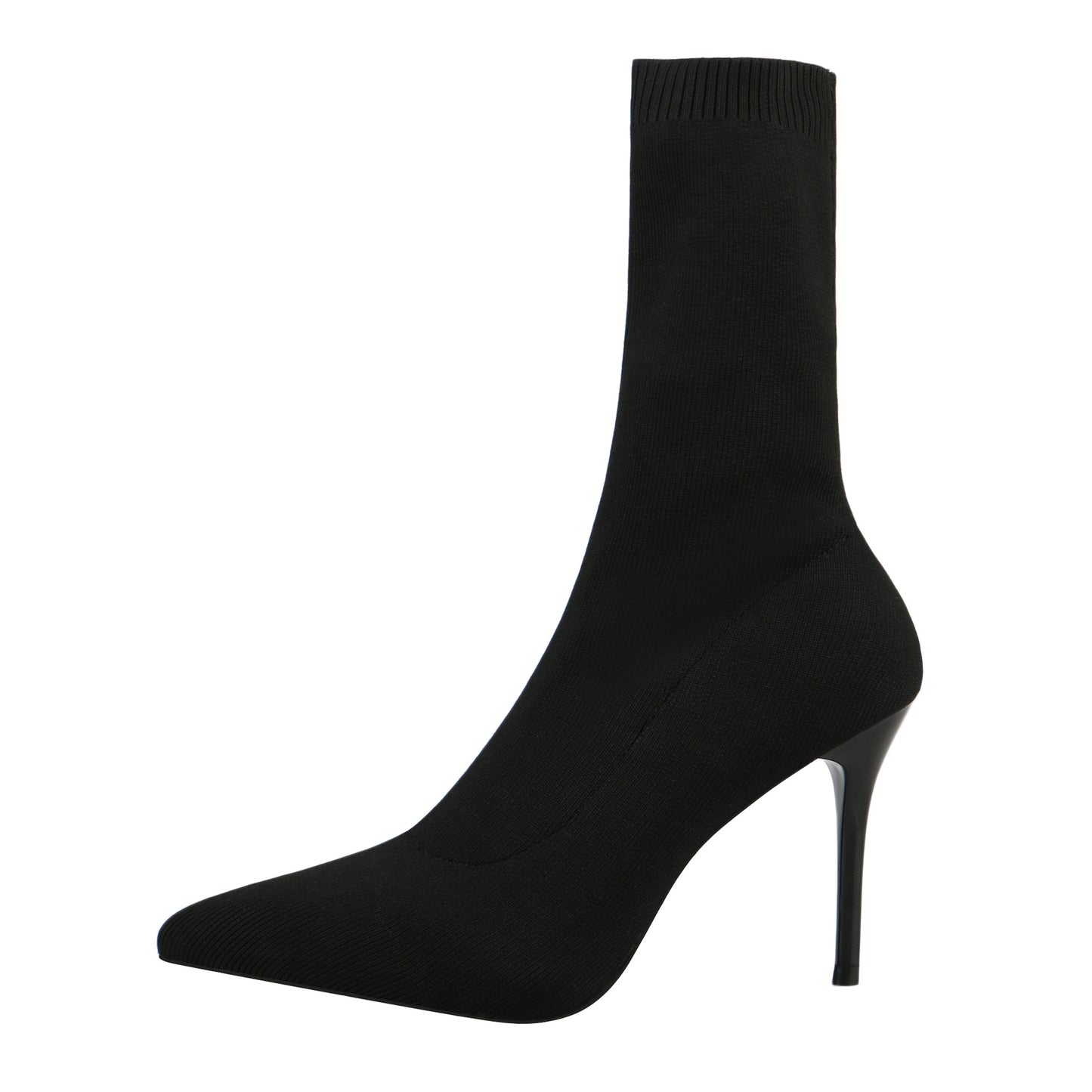 Winter Fashion Pointed Toe Elastic Sock Boots Women Sexy High Heel Ankle Boots