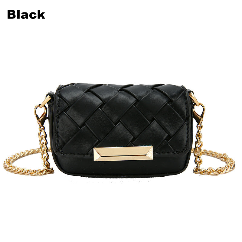 GS284 Trendy Pure Color Mini Bags Korean Fashion Girls Chain Messenger Bags Ladies Sling Shoulder Bag Women Handbags