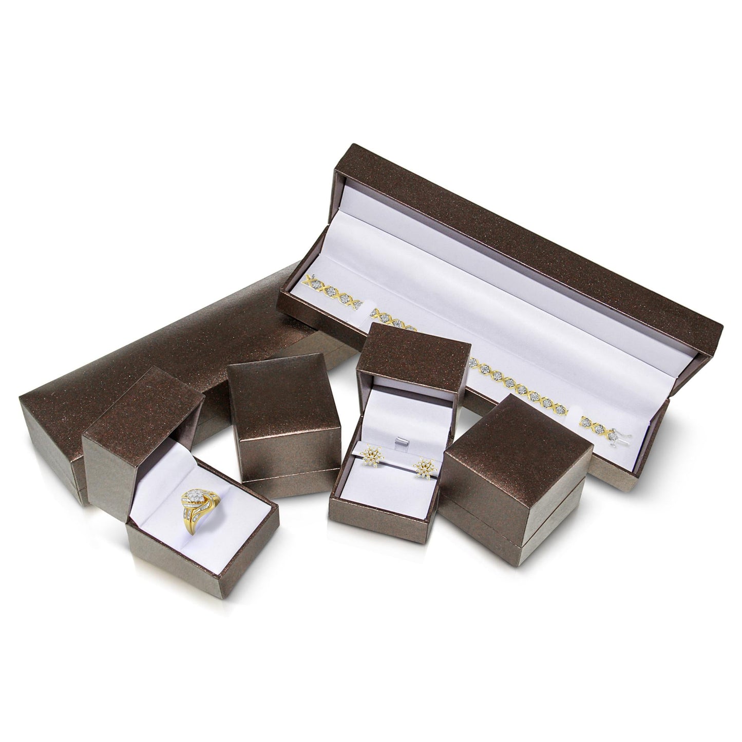 10K Yellow Gold 1/2 Cttw Diamond Composite and Halo Ring (H-I Color, SI1-SI2 Clarity)
