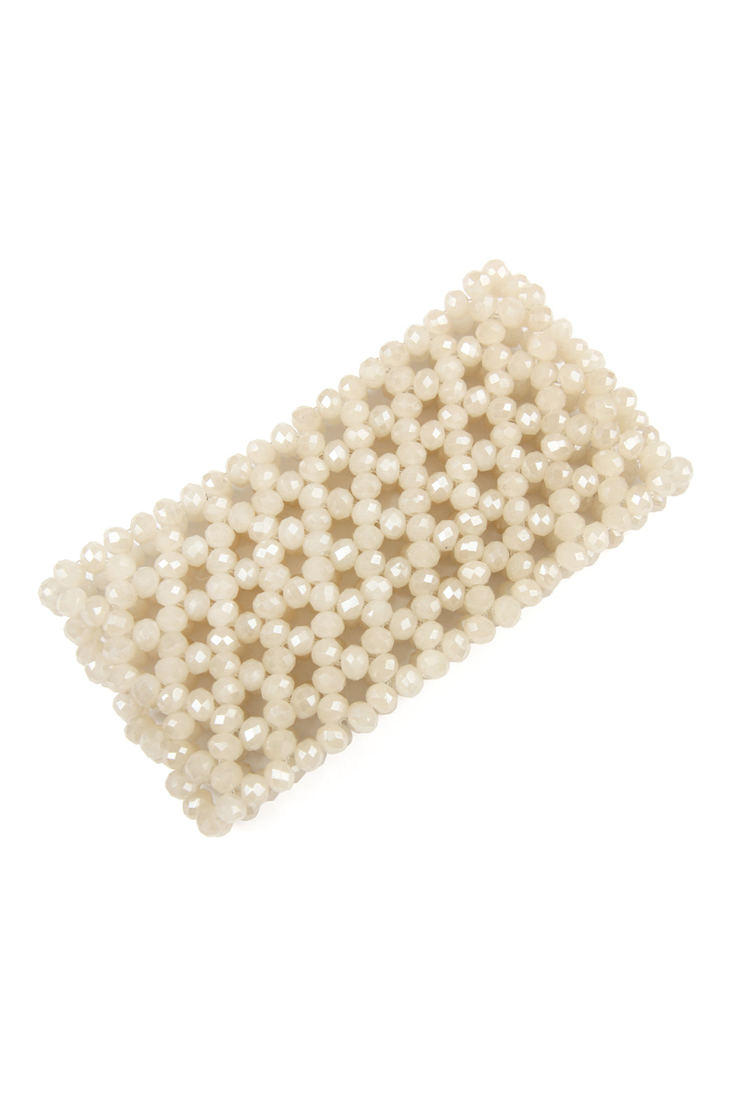 Glass Beads Mesh Wide Stretch Bracelet