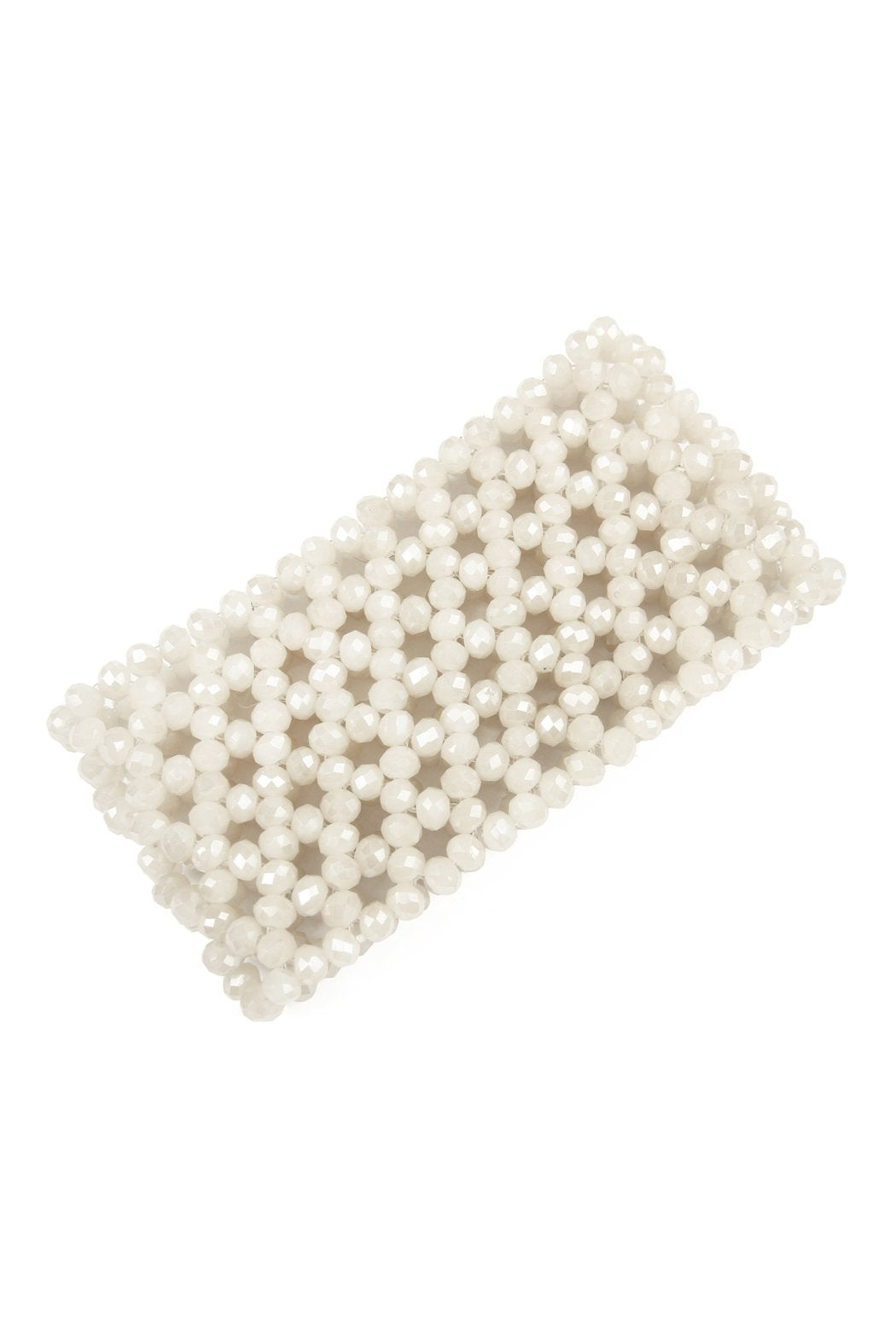 Glass Beads Mesh Wide Stretch Bracelet