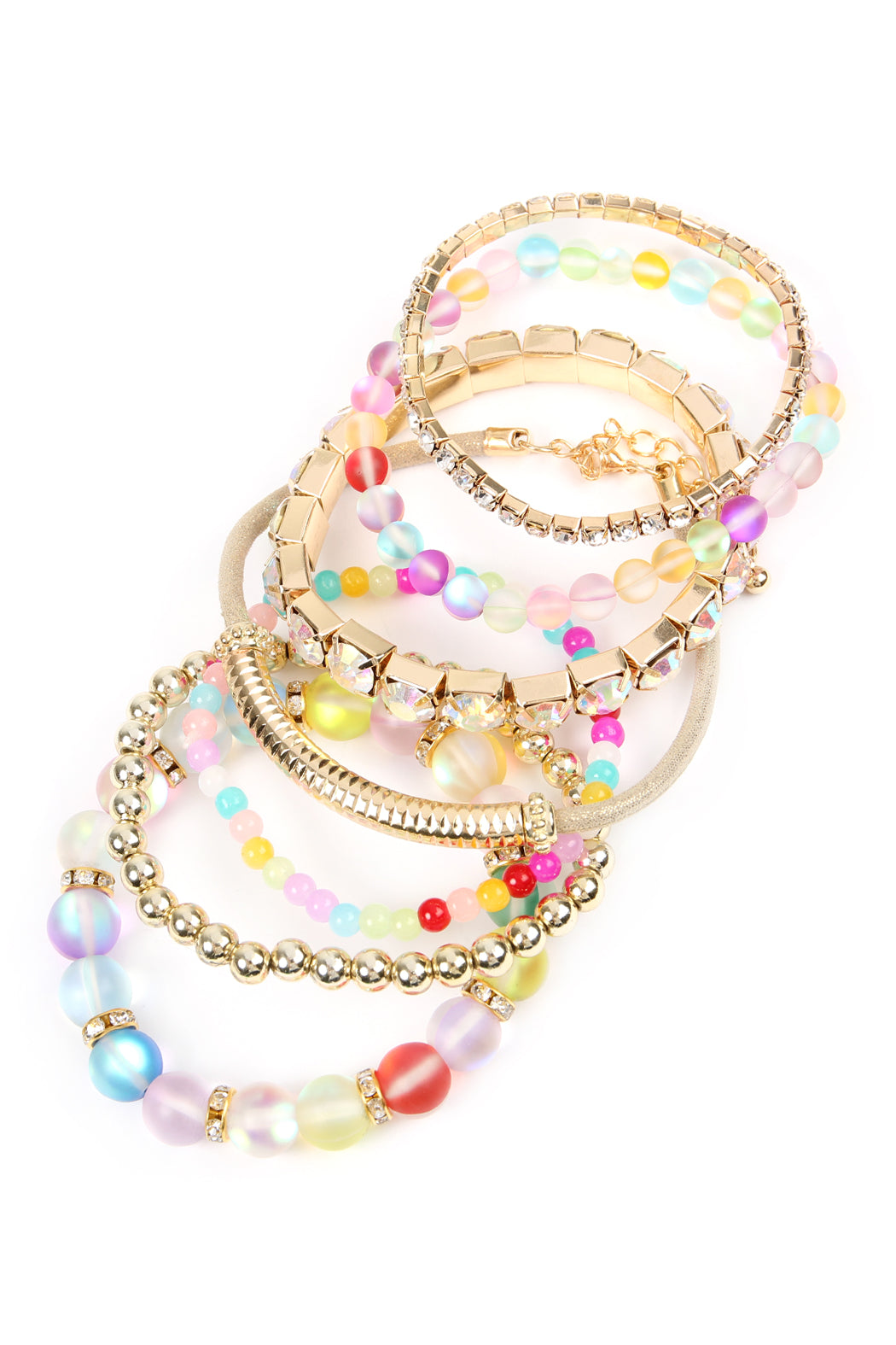 Mermaid Glass Stretch Bracelet