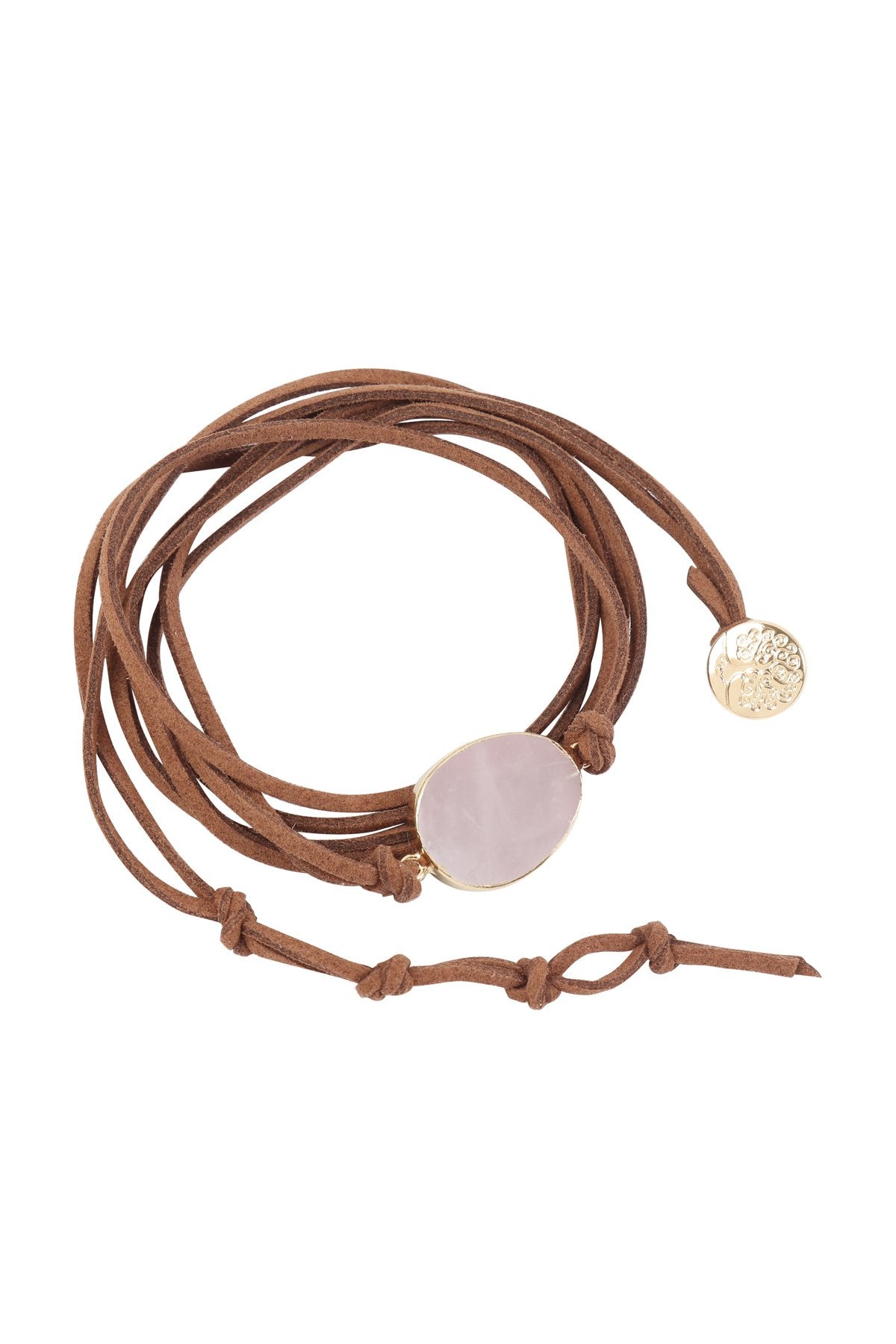 Hdb3118 - Stone Charm Multi Strand Wrap Bracelet
