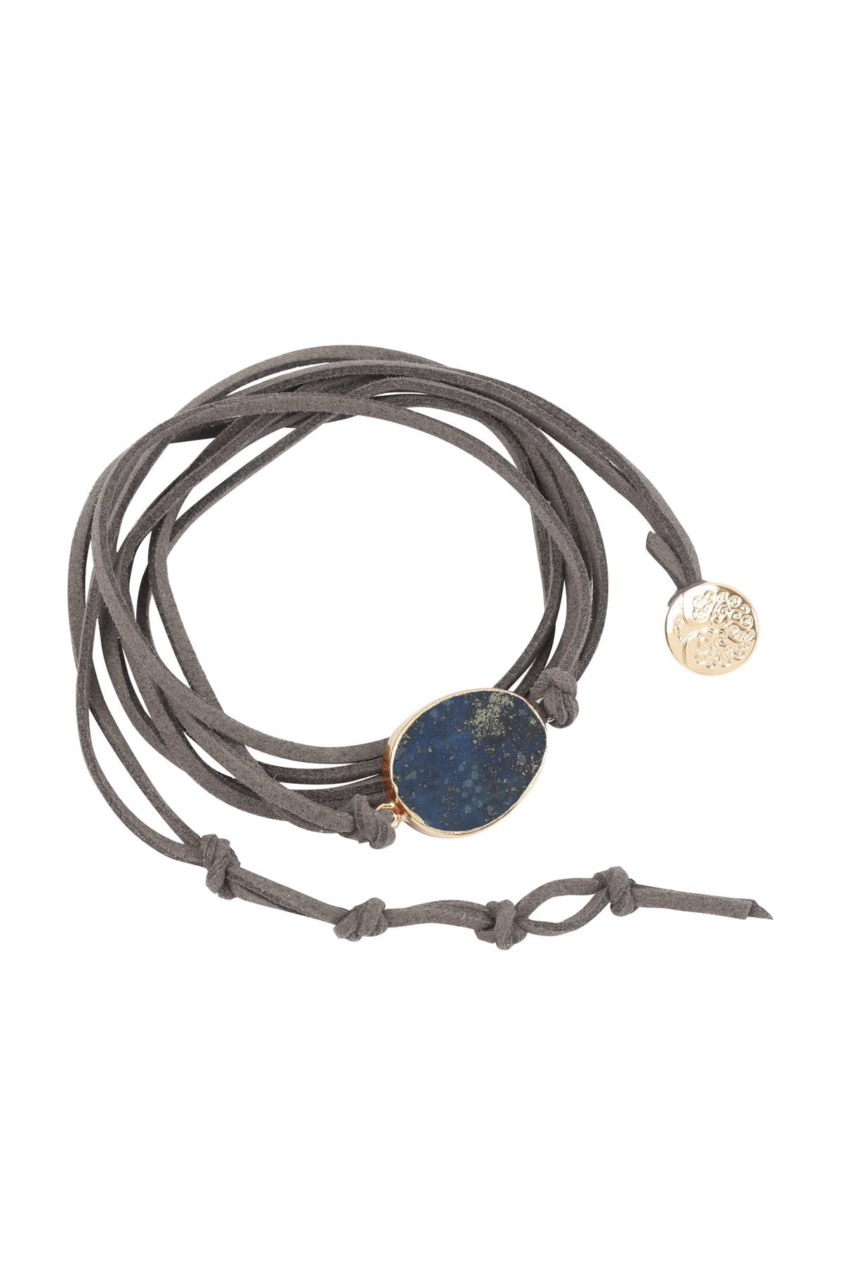 Hdb3118 - Stone Charm Multi Strand Wrap Bracelet