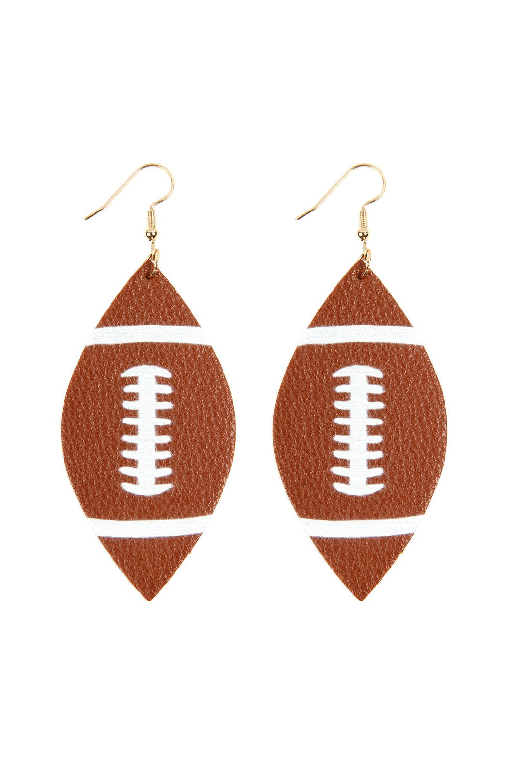 Football Leather Drop Earrings