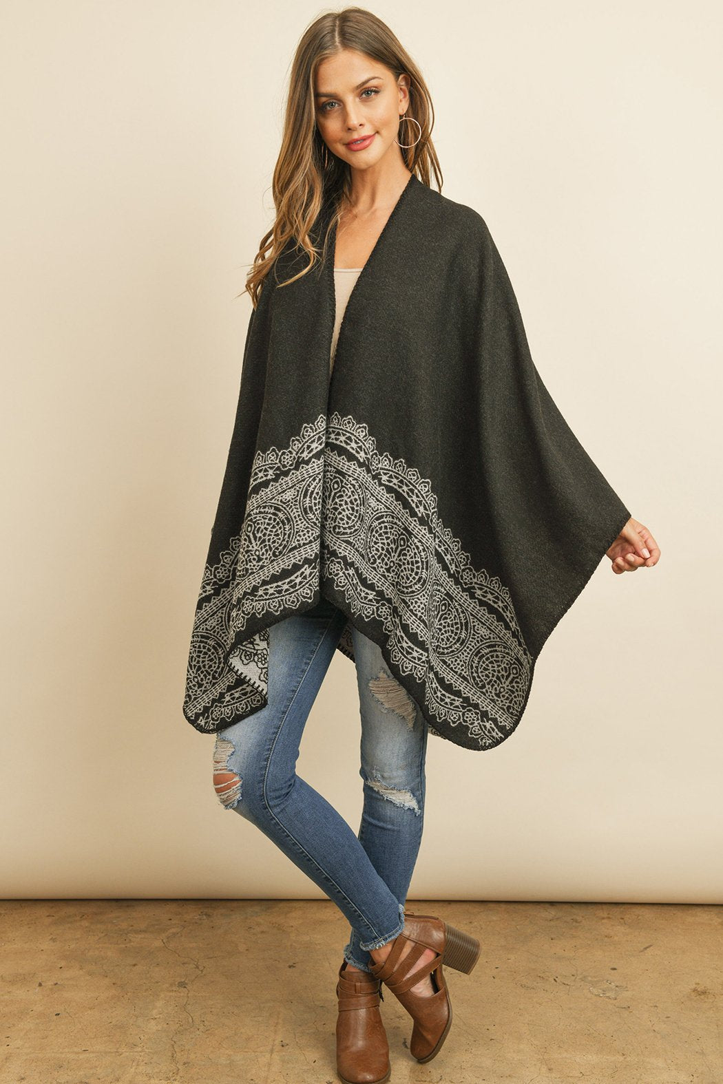 Mandala Mid Thigh Length Kimono