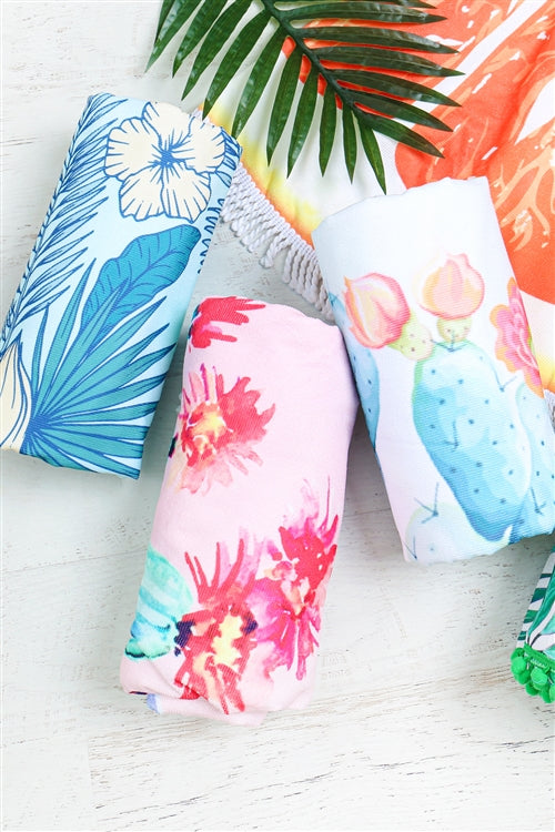 Tropical Print Towel