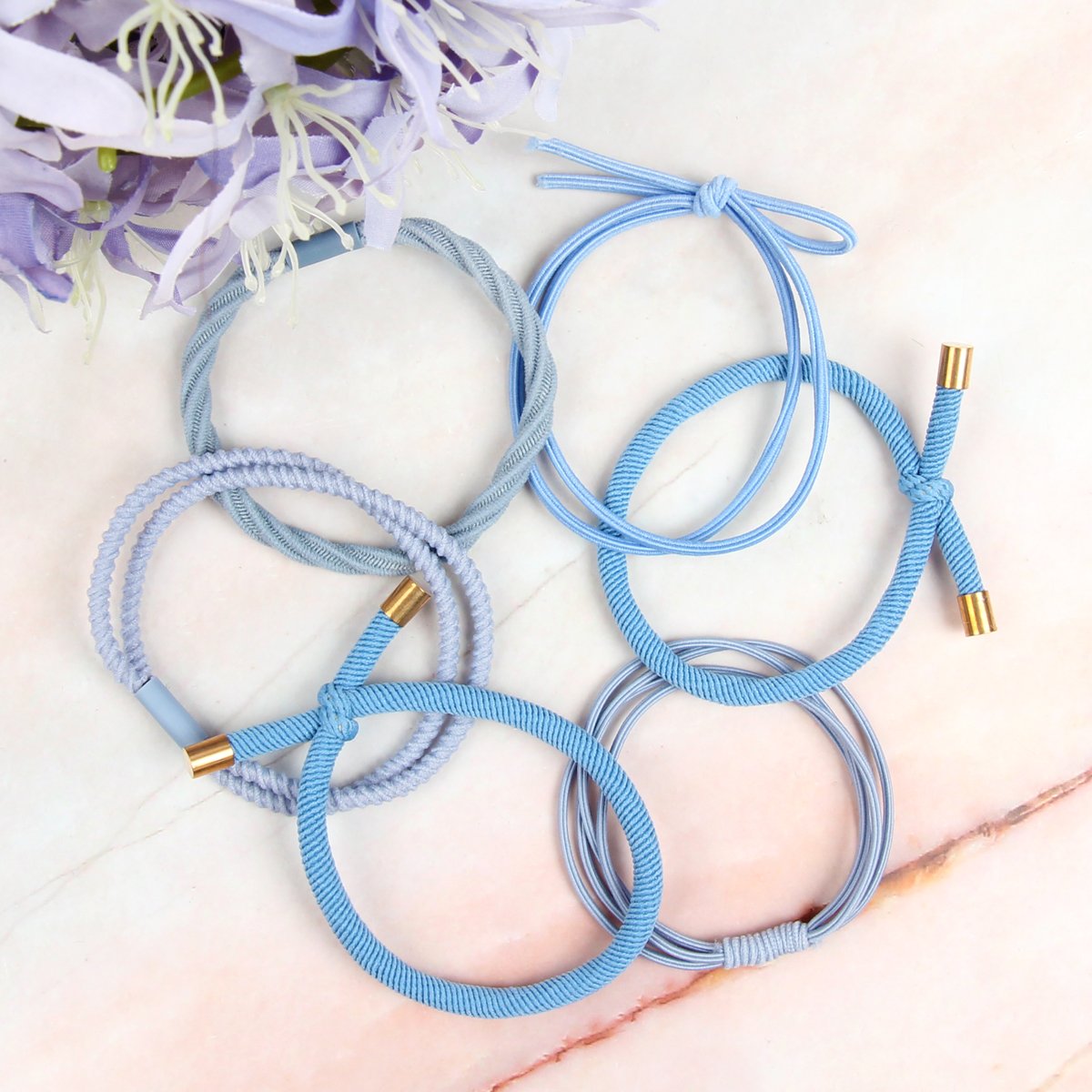 Mixed Stretch Ponytail Set