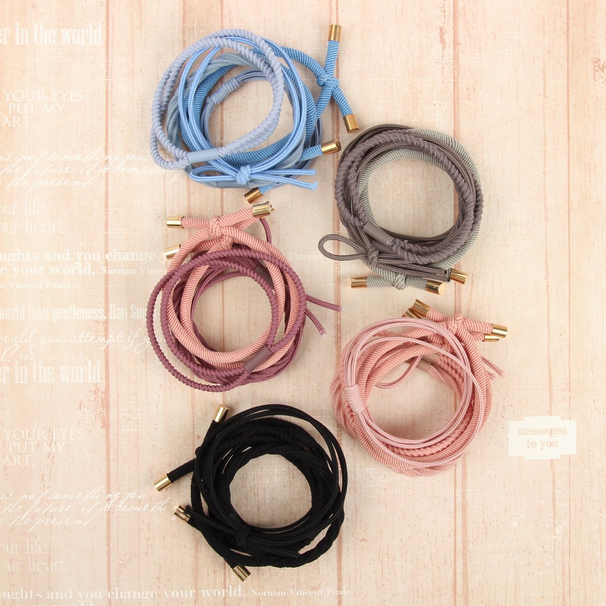 Mixed Stretch Ponytail Set