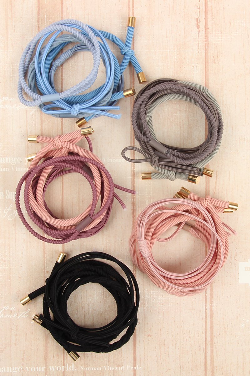 Mixed Stretch Ponytail Set