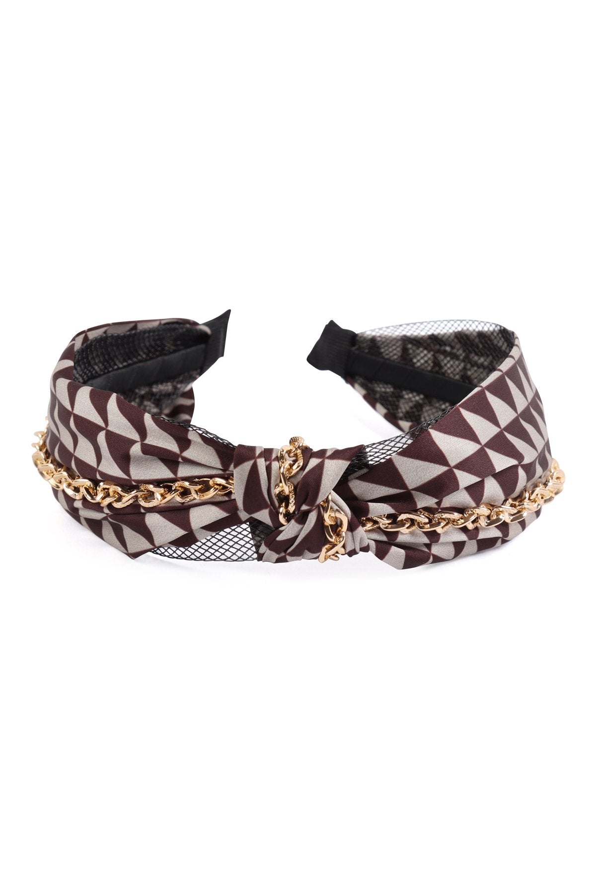 Chevron Pattern With Chain Knot Headband