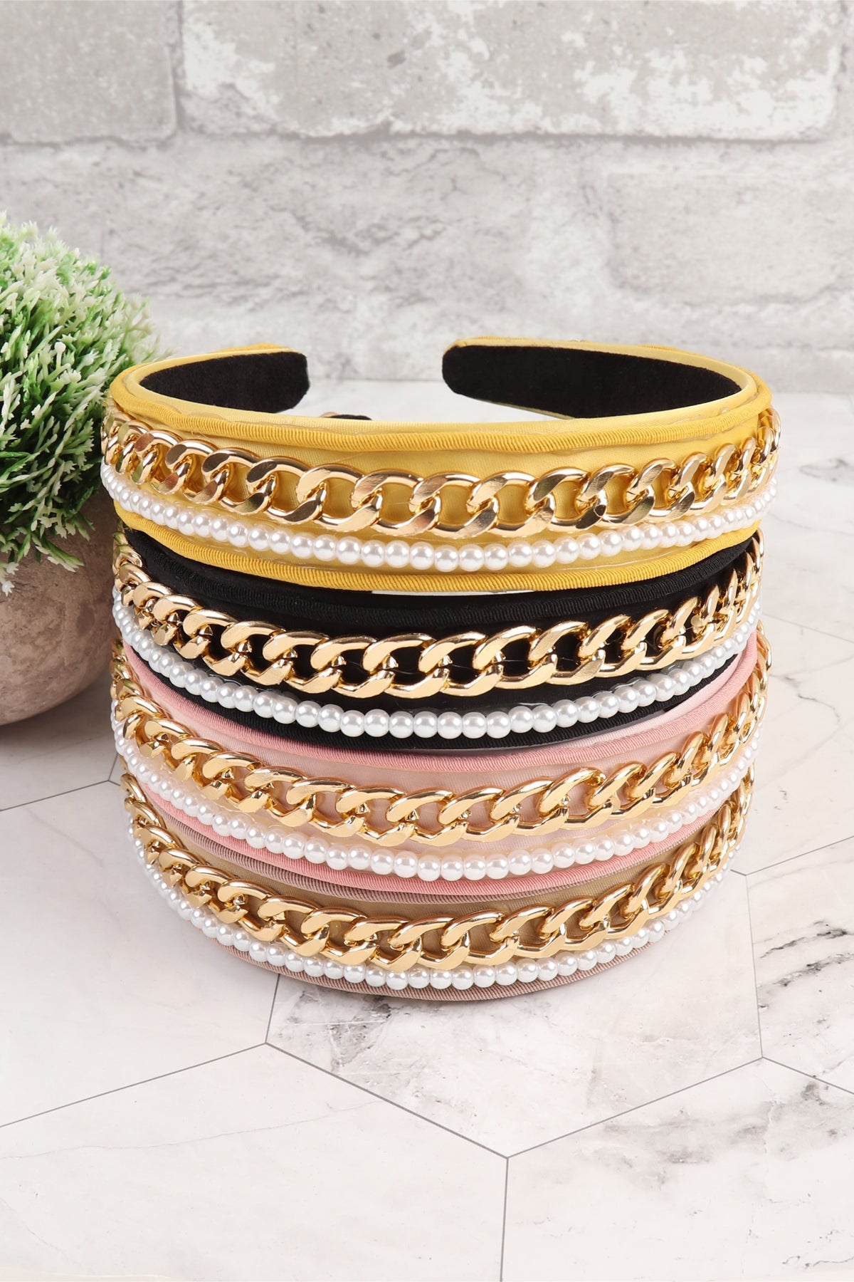 Chain Pearl Fashion Head Band