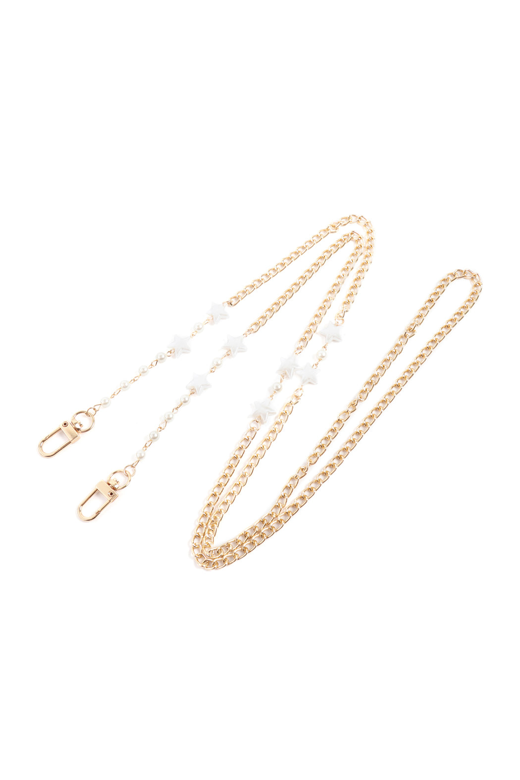 Layered Link Star Convertible Chain or Necklace Bag Chain