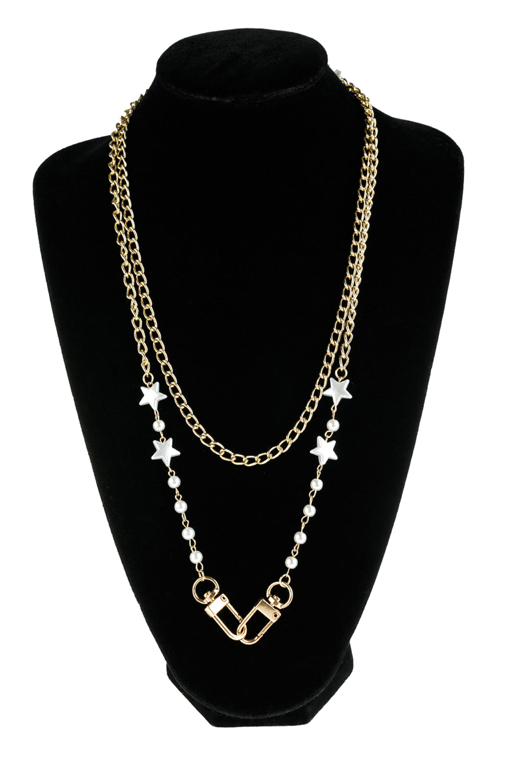 Layered Link Star Convertible Chain or Necklace Bag Chain