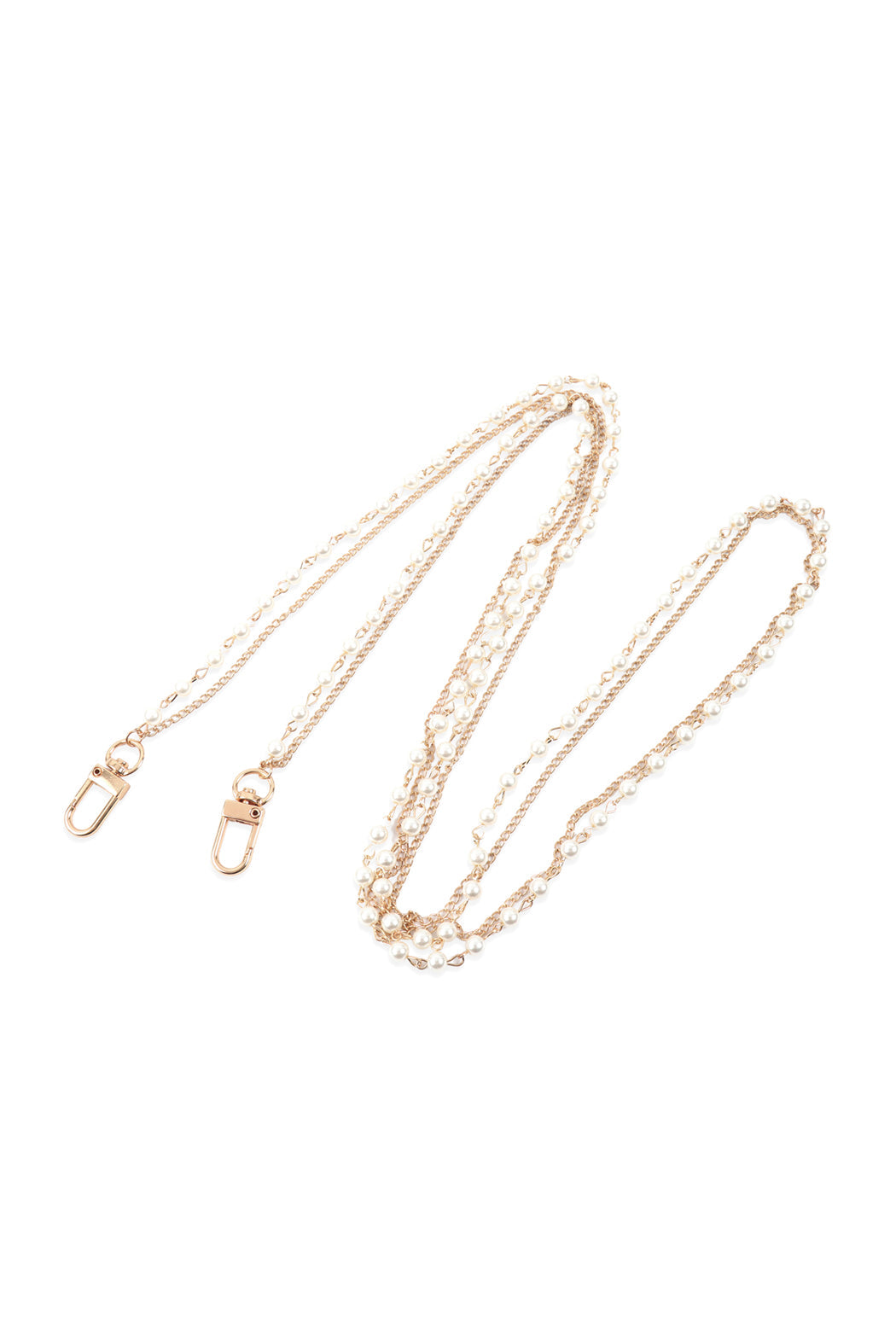 Multi Layer Pearl Convertible Chain or Necklace Bag Chain