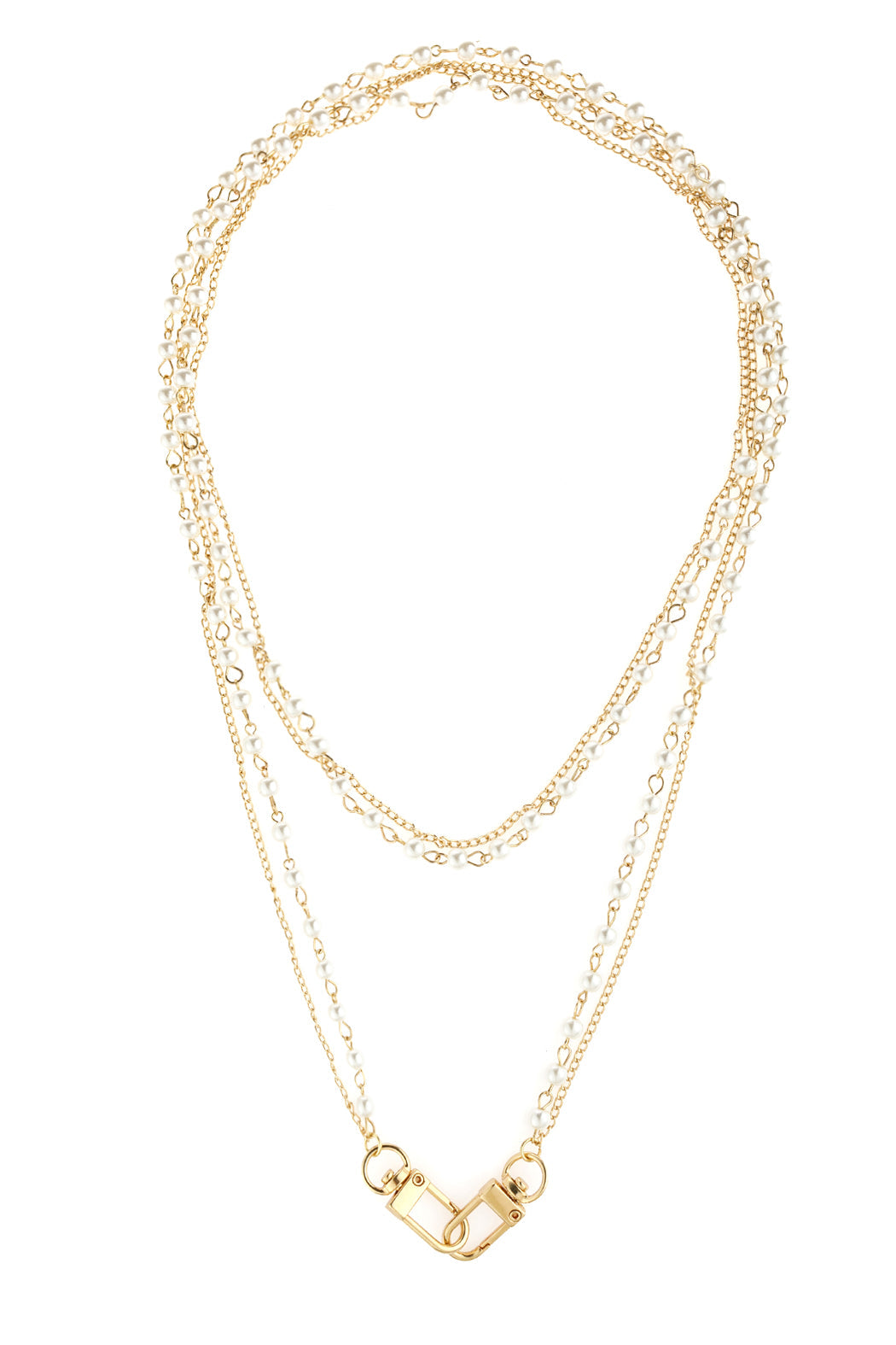 Multi Layer Pearl Convertible Chain or Necklace Bag Chain