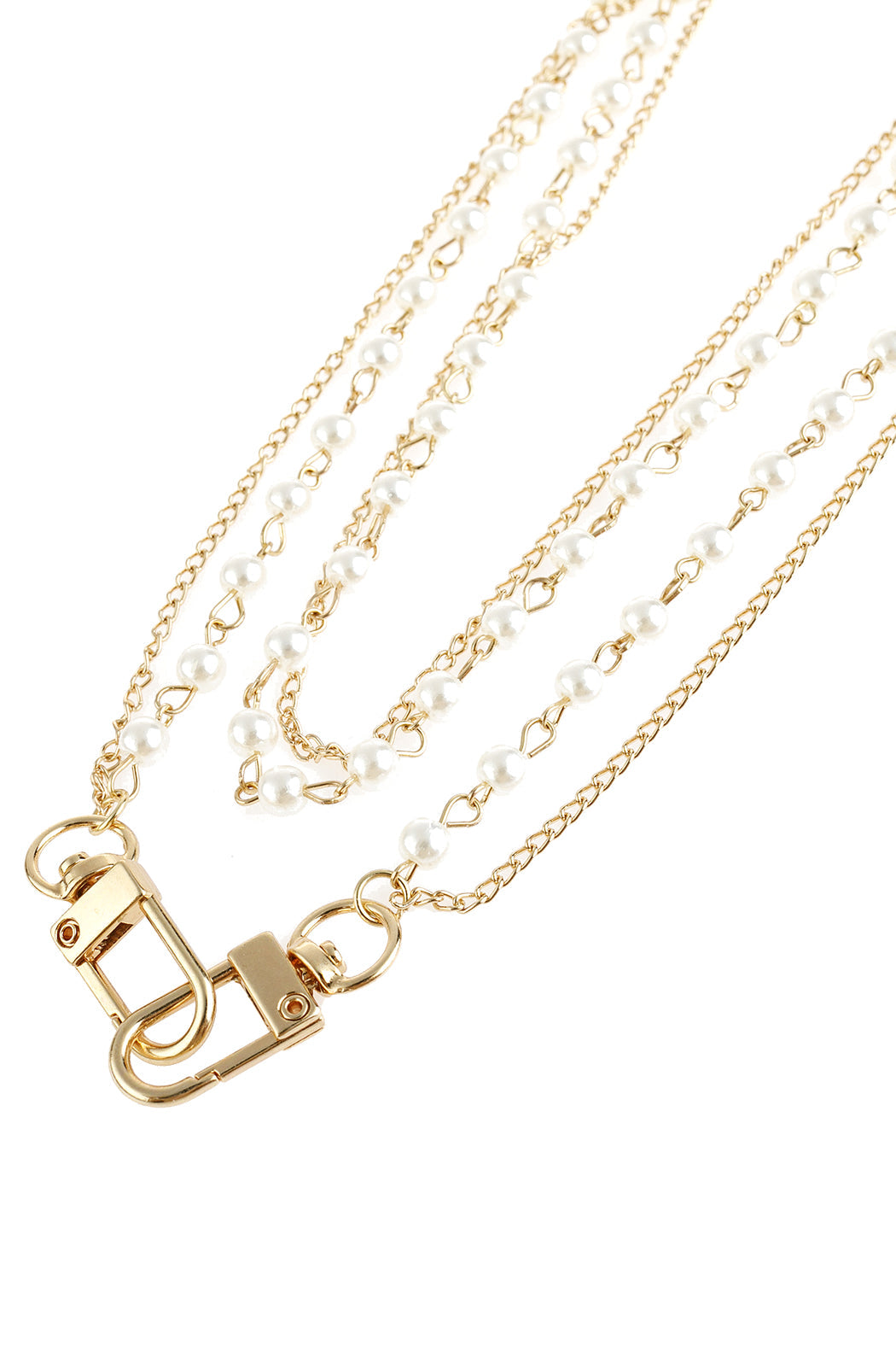 Multi Layer Pearl Convertible Chain or Necklace Bag Chain