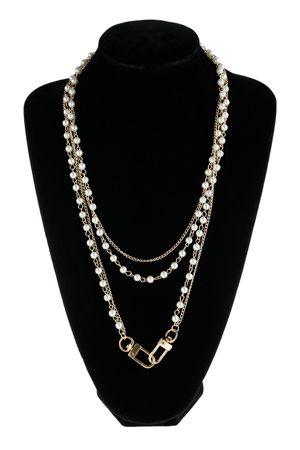 Multi Layer Pearl Convertible Chain or Necklace Bag Chain