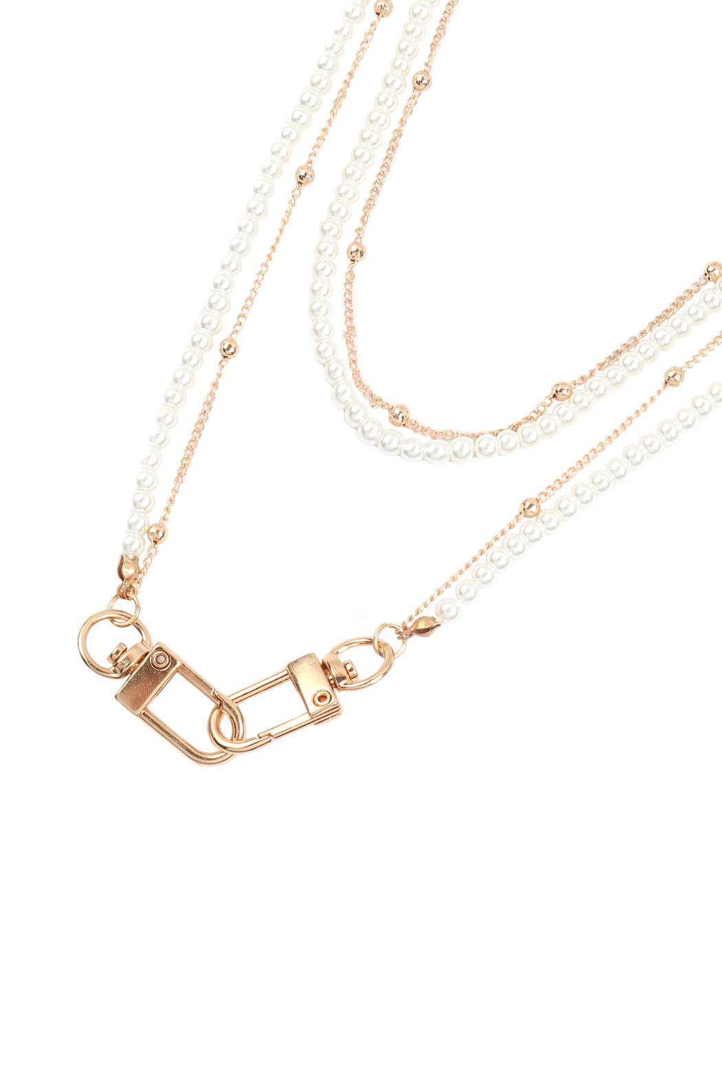 Multi Layer Beaded Pearl Convertible Chain or Necklace Bag Chain