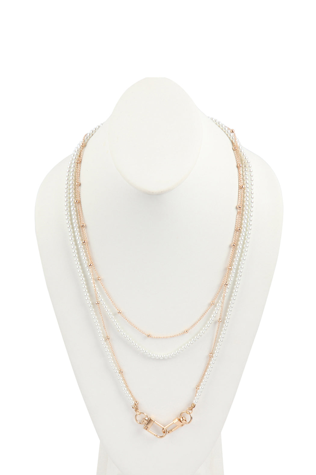 Multi Layer Beaded Pearl Convertible Chain or Necklace Bag Chain