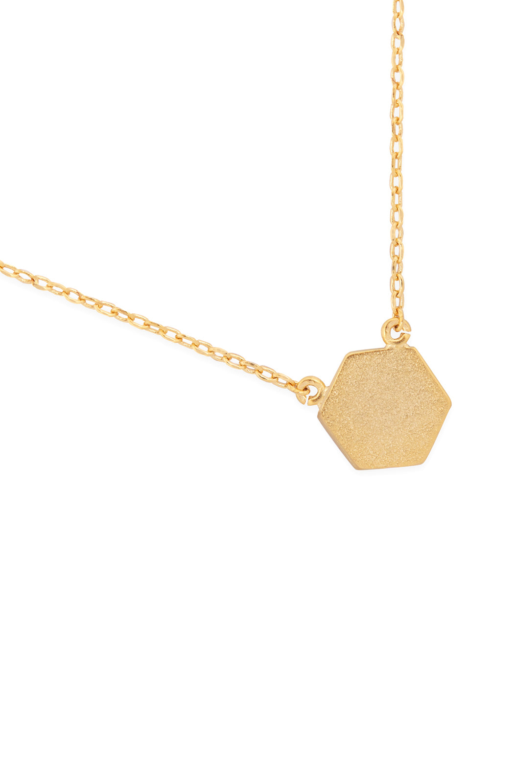 Hexagon Pendant Necklace