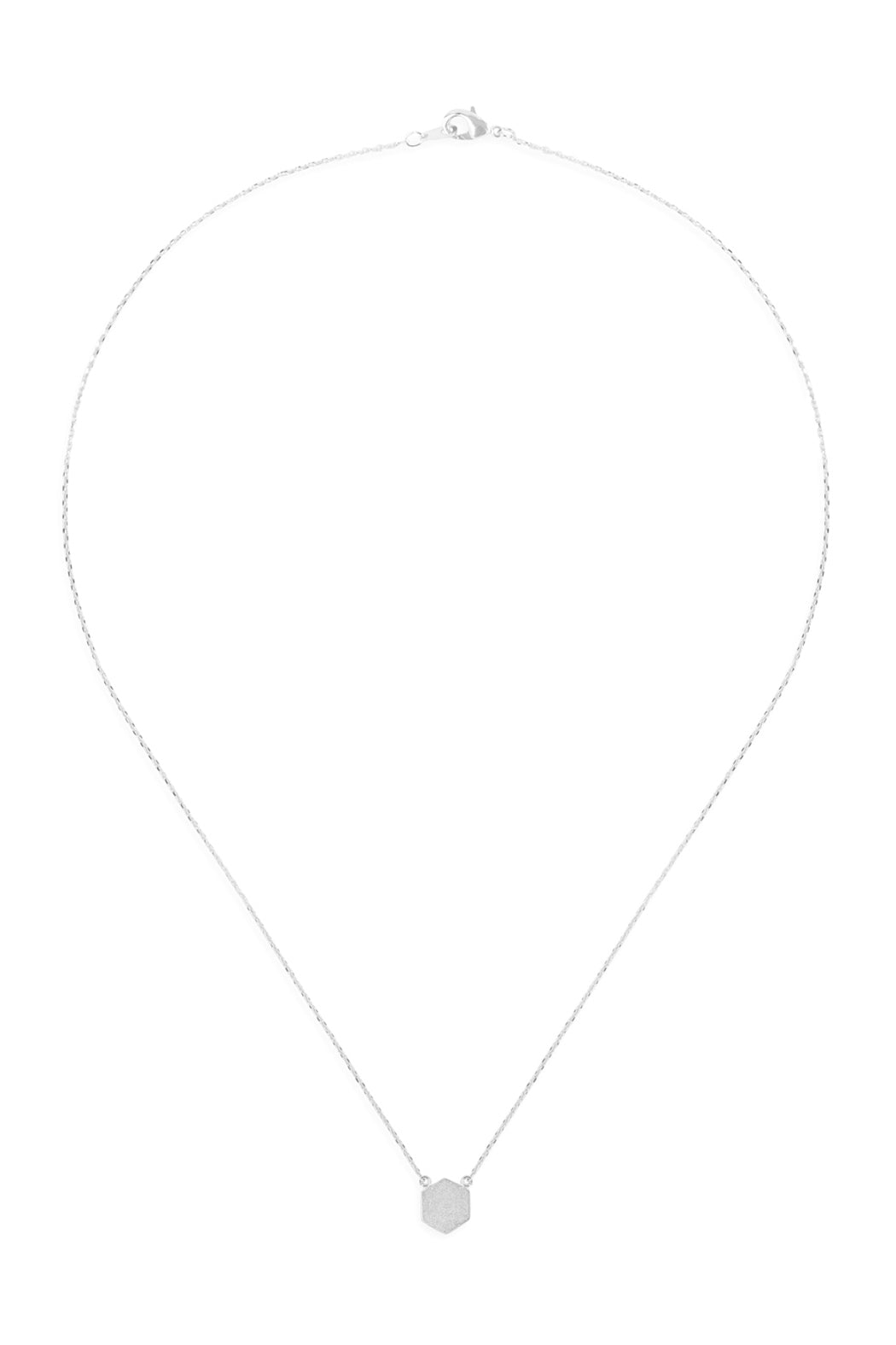 Hexagon Pendant Necklace