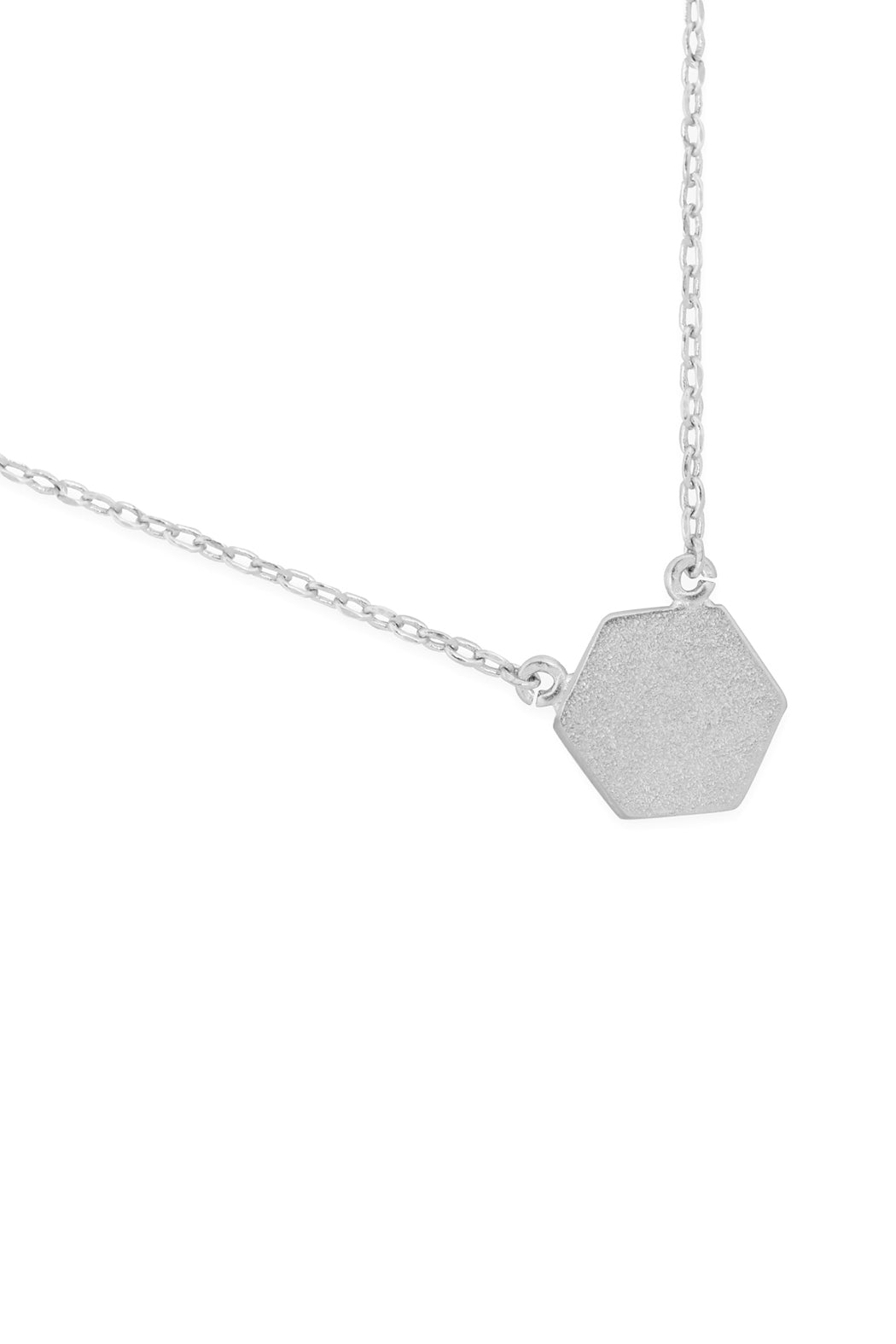 Hexagon Pendant Necklace