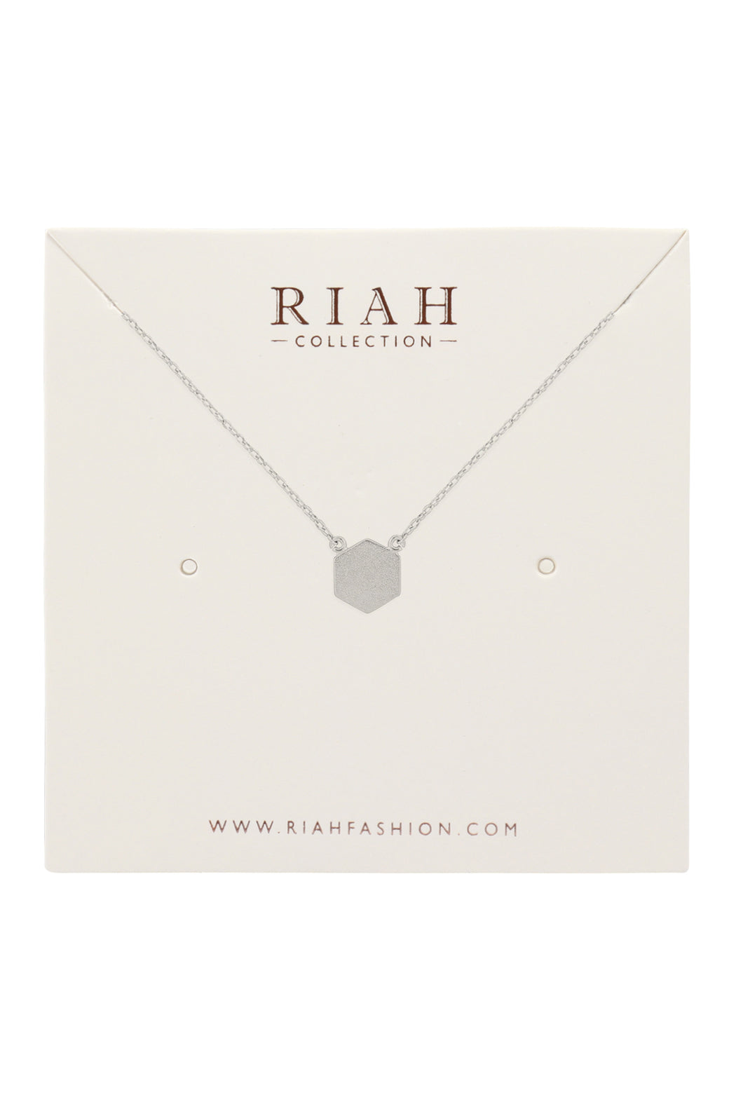 Hexagon Pendant Necklace