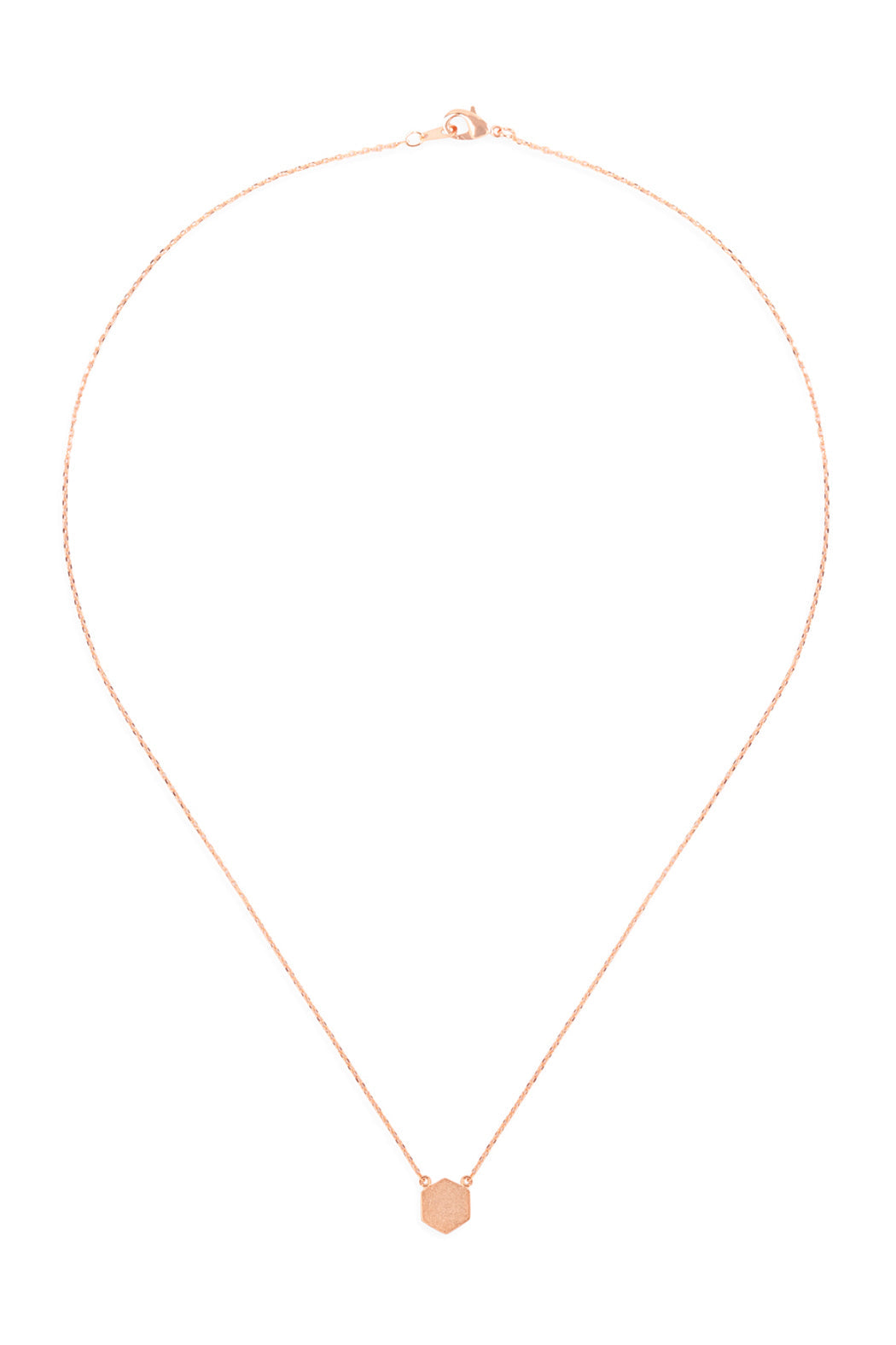 Hexagon Pendant Necklace