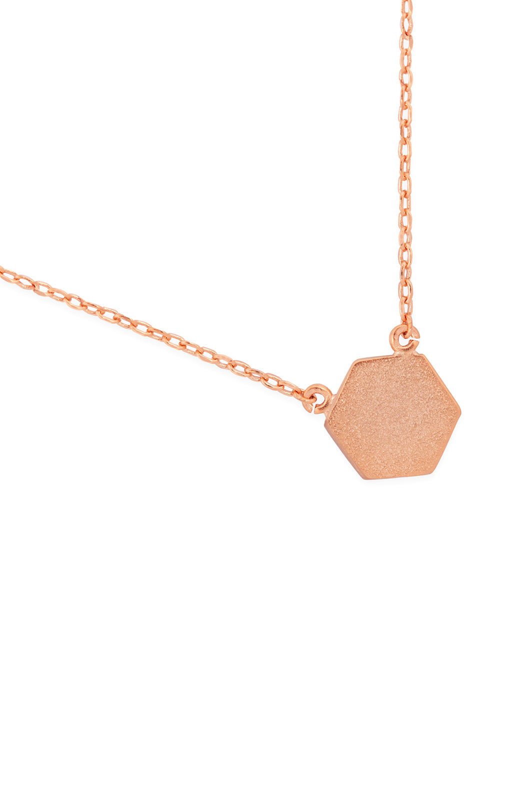 Hexagon Pendant Necklace