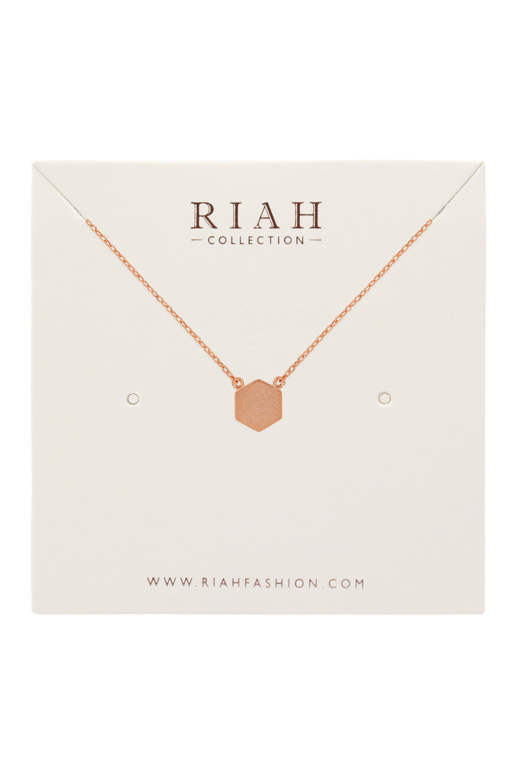 Hexagon Pendant Necklace