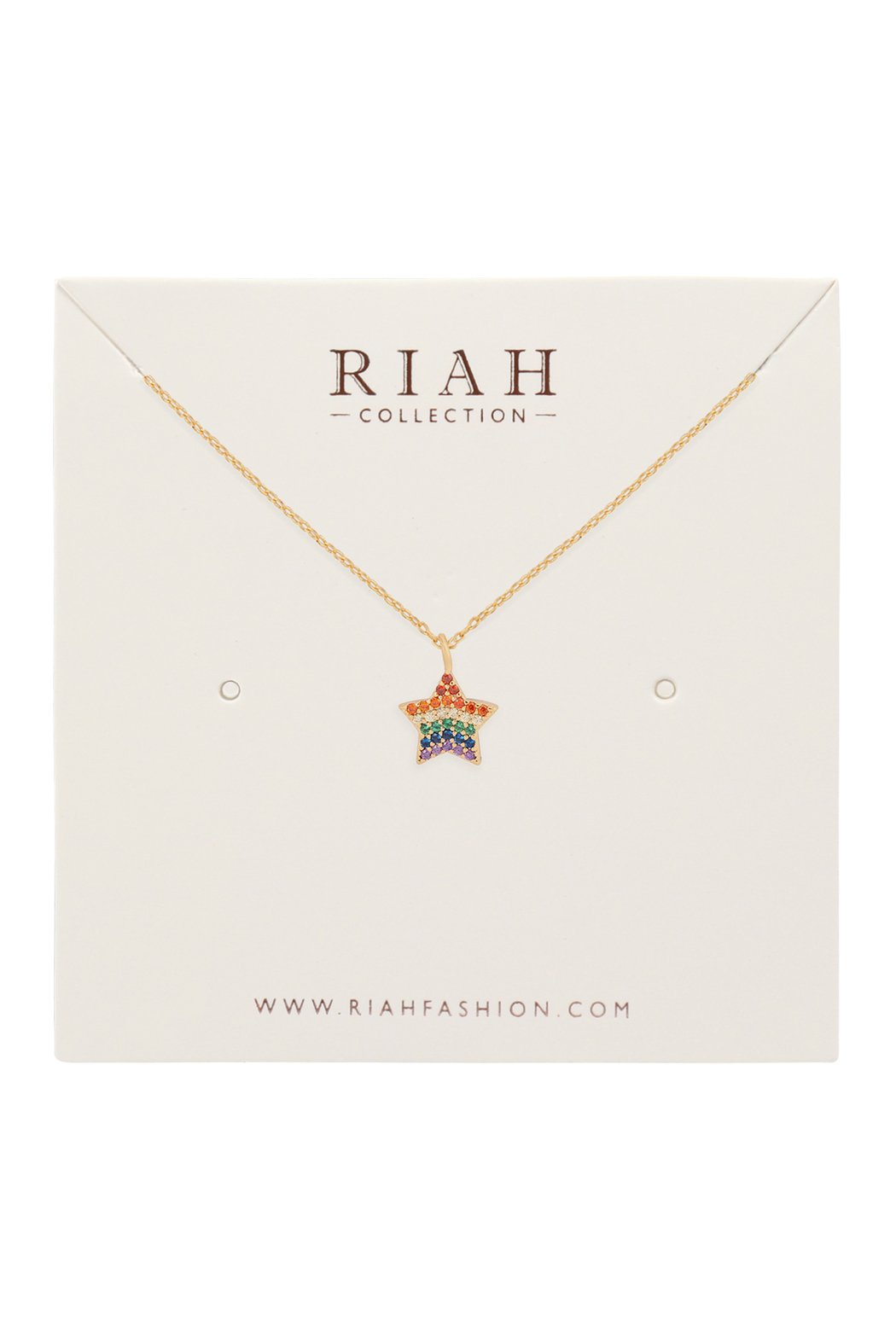 Star Zirconia Pendant Necklace