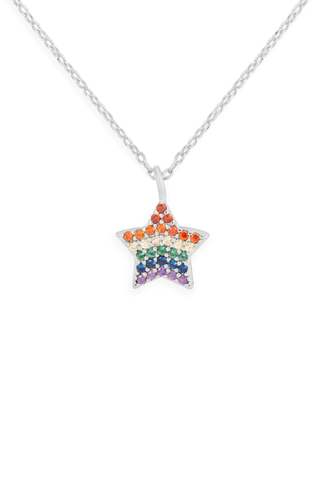Star Zirconia Pendant Necklace