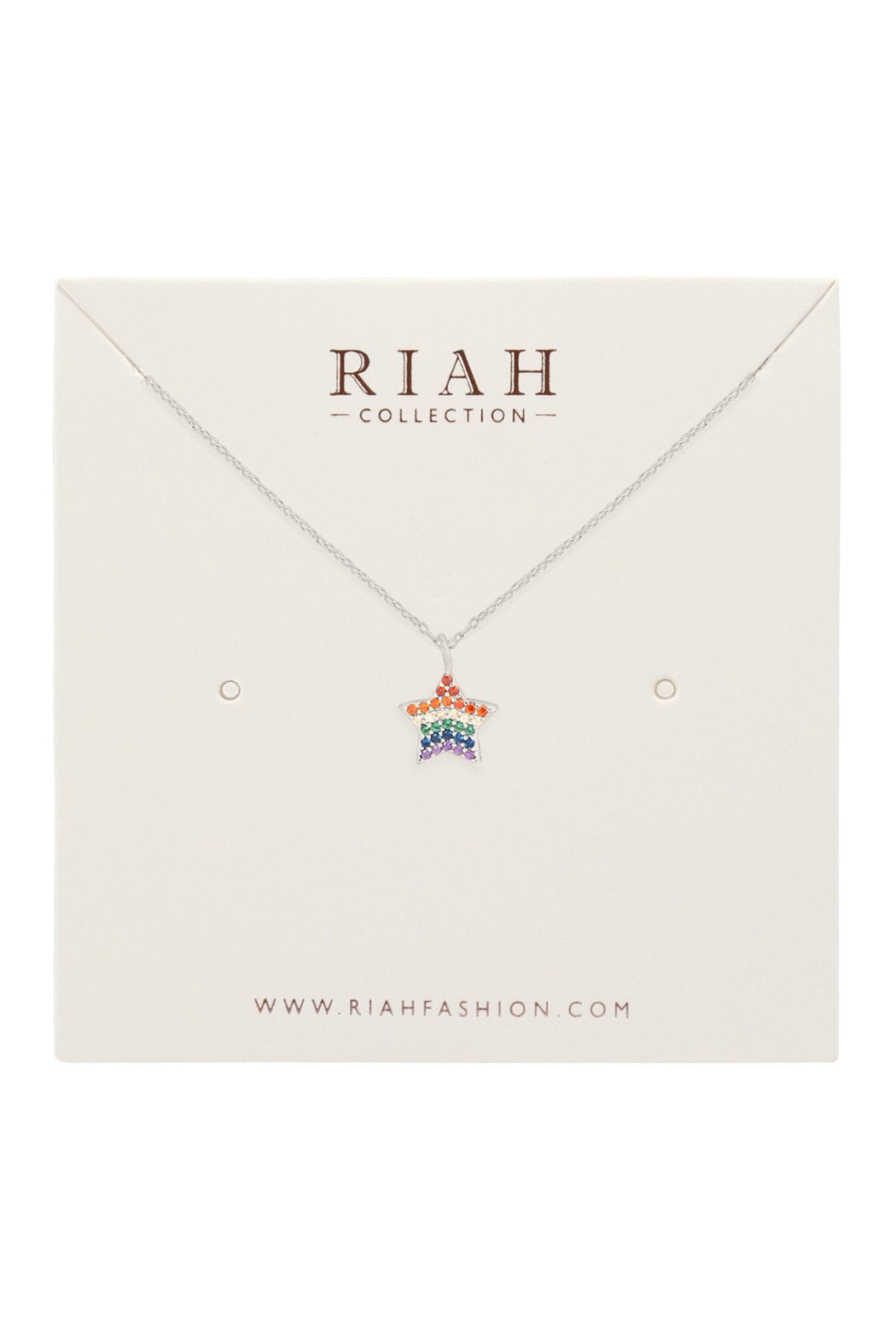 Star Zirconia Pendant Necklace