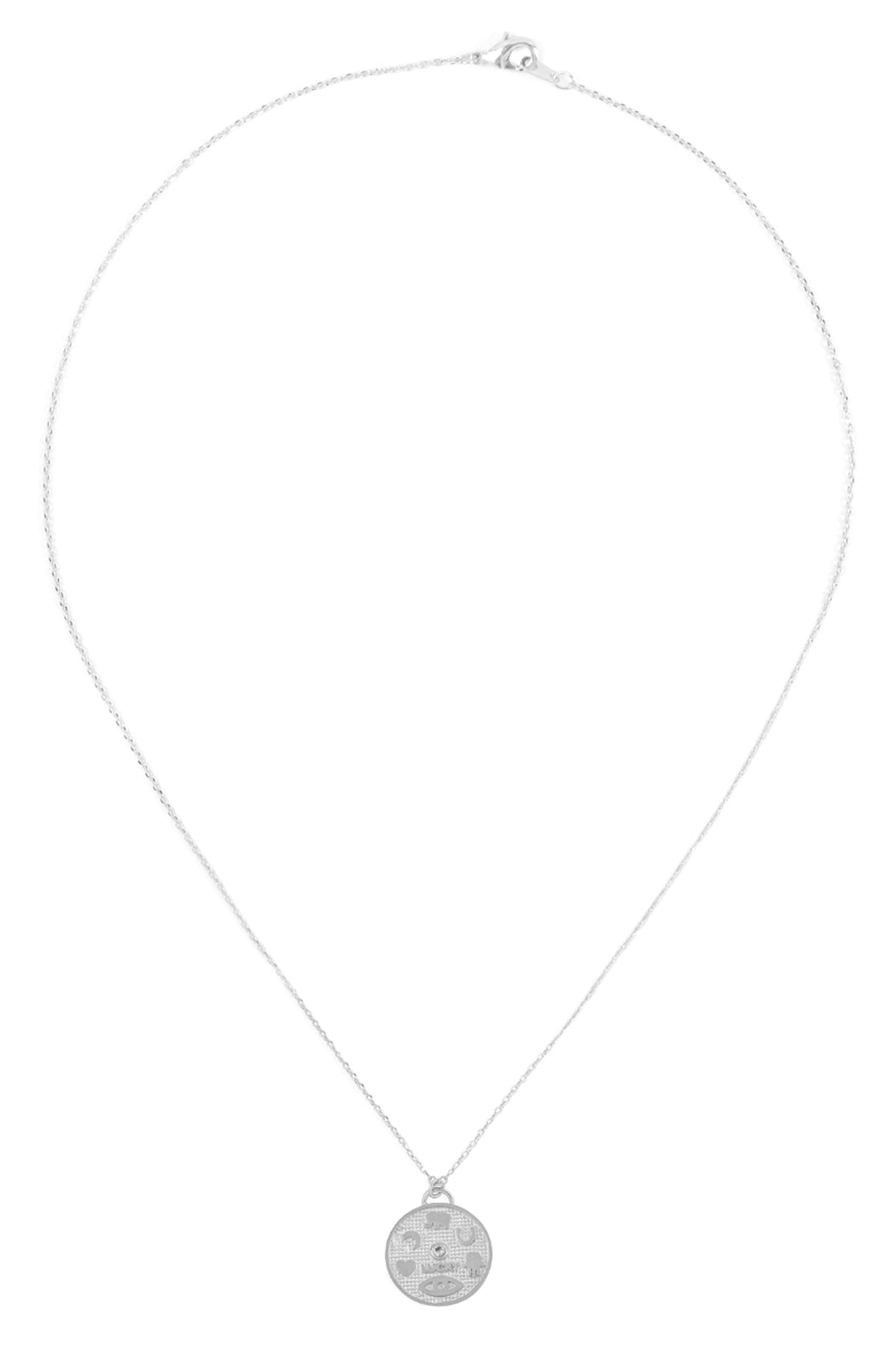 Hdnfn353 - Cast Round Pendant Necklace