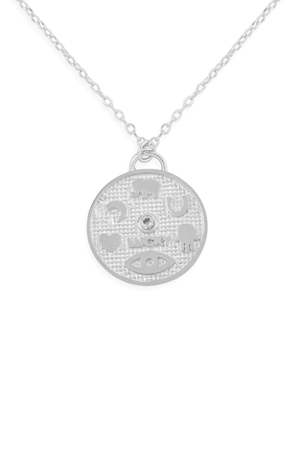 Hdnfn353 - Cast Round Pendant Necklace