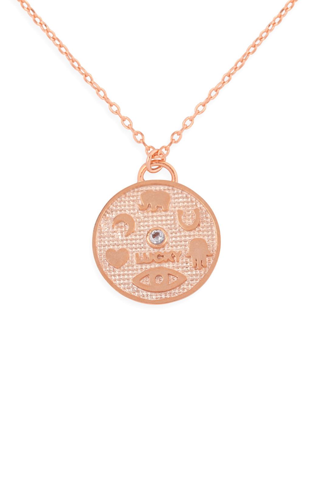 Hdnfn353 - Cast Round Pendant Necklace