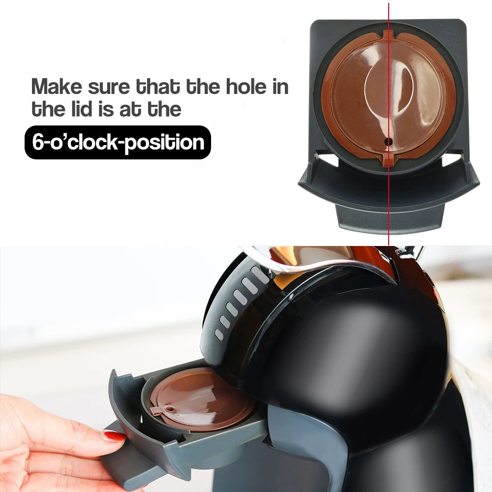 iCafilas for Dolce Gusto Reusable Crema Coffee Capsule Cappuccino Filters Compatible With Nescafe Dolci Gusto Machine