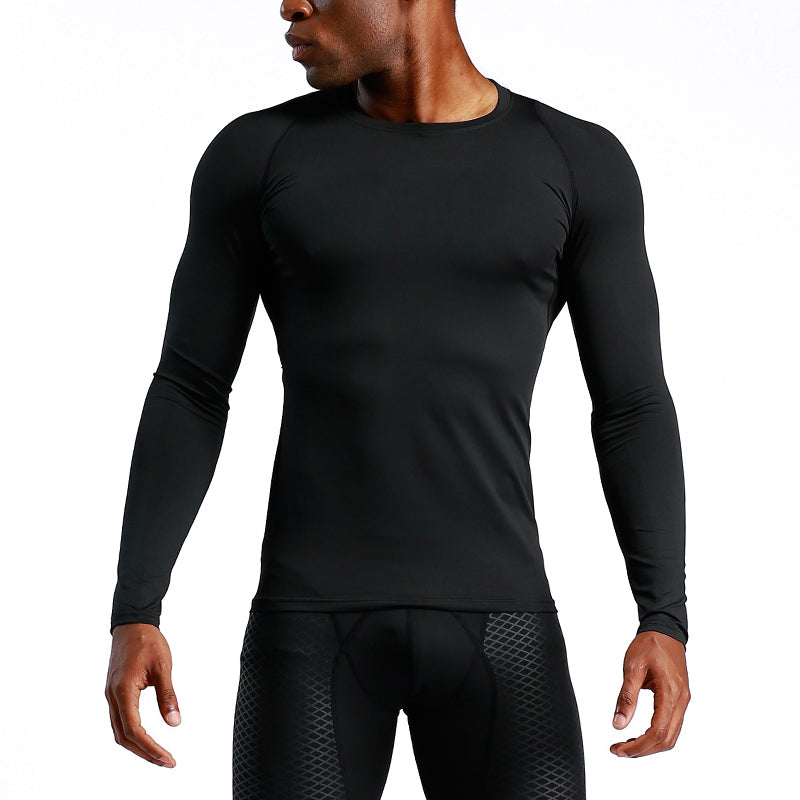 Custom Wholesale Long Sleeve Gym Wear Men's T-Shirt Fitness Basketball Training Jogging Fitness Sportswear