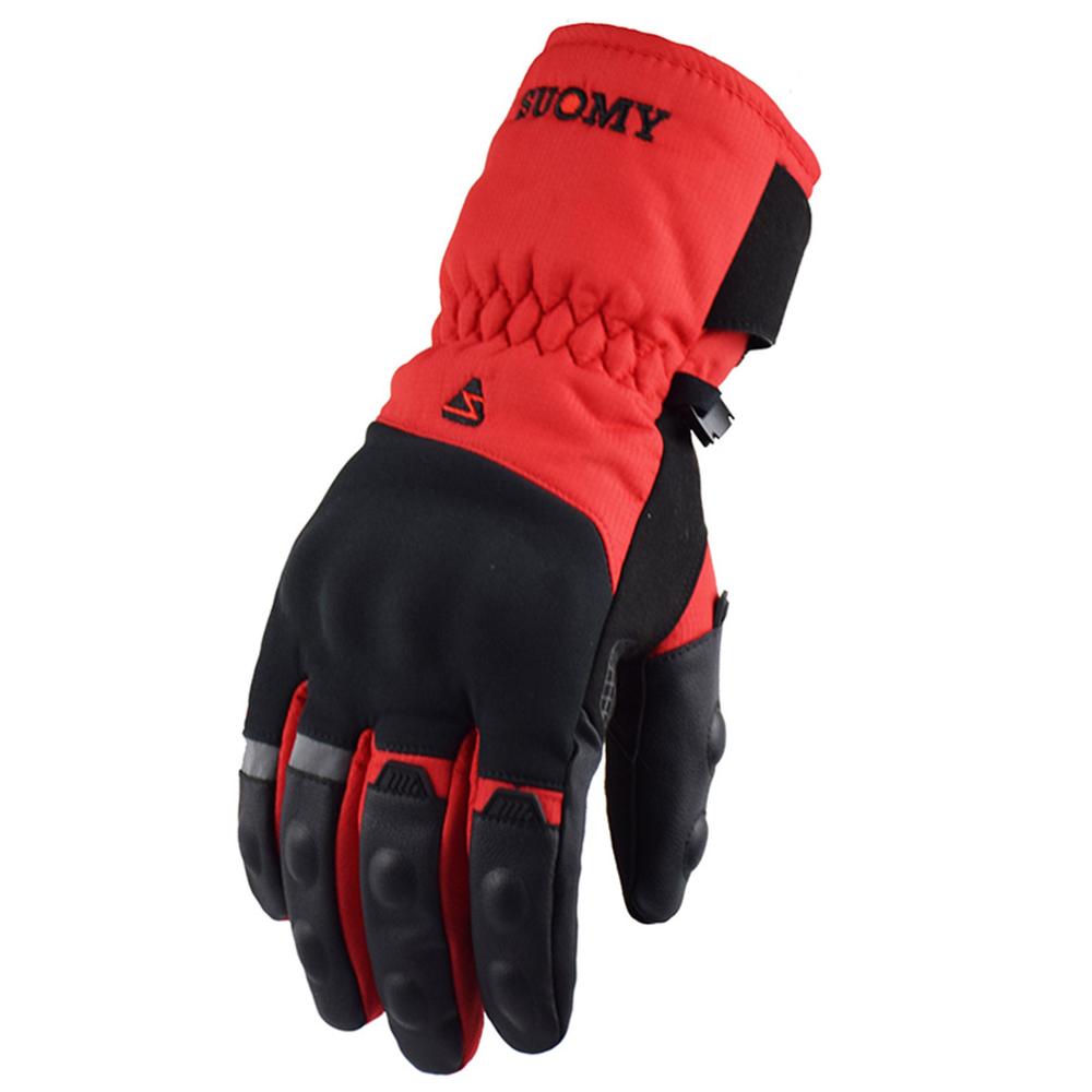 SUOMY 100% Waterproof Motorcycle Gloves Winter Warm Moto Protective Gloves Touch Screen Gant Moto Guantes Motorbike Riding Glove