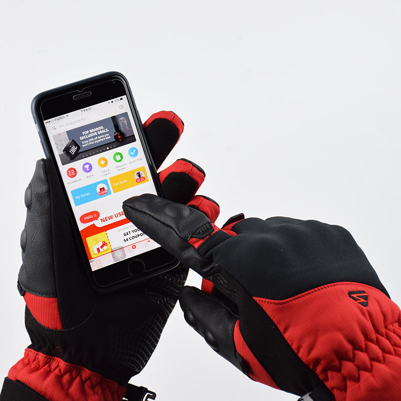 SUOMY 100% Waterproof Motorcycle Gloves Winter Warm Moto Protective Gloves Touch Screen Gant Moto Guantes Motorbike Riding Glove