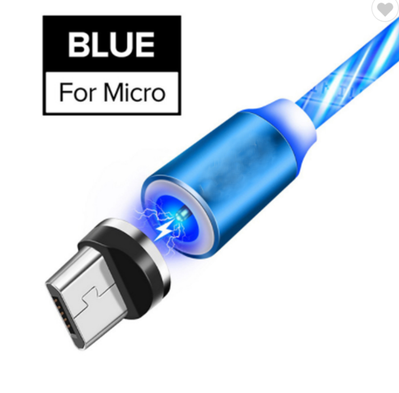 Magnetic Luminous Charging Cable Magnetic Charging Cable 3 in 1 Magnetic Usb Cable