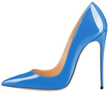 Classic Pointed Toe Stiletto Heel Pumps Women 12 Cm High Heels