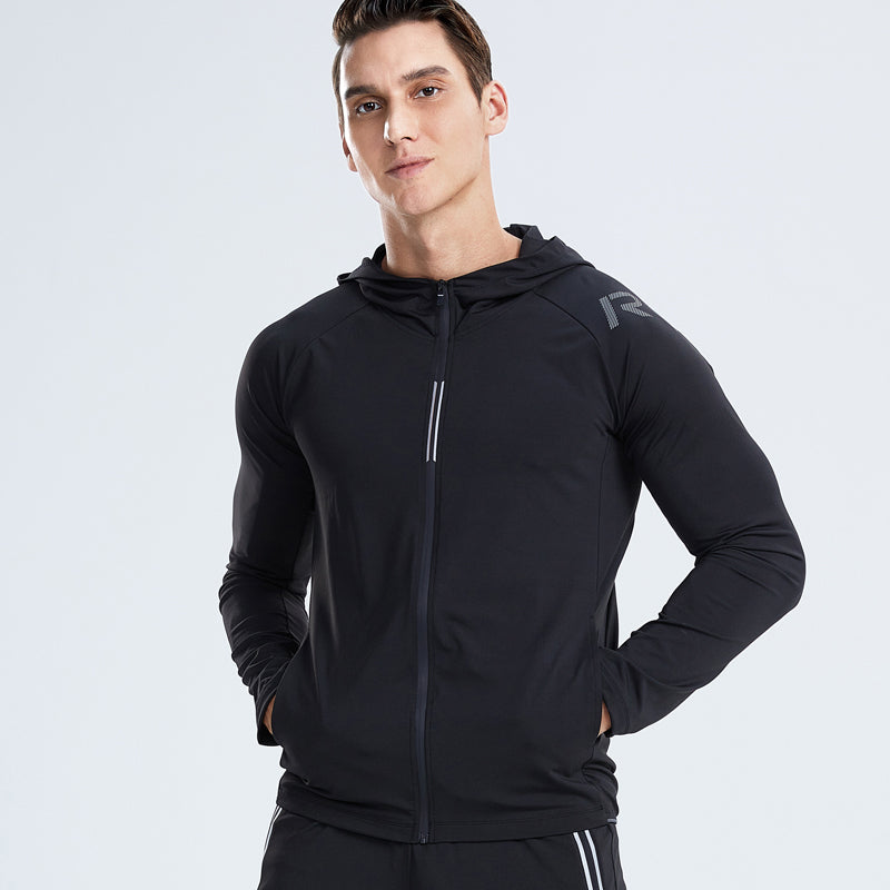Vedo Fitness Coat Dropshipping Wholesale Custom Logo Polyester Workout Clothing Activewear Sports Jacket GYM Wear Men
