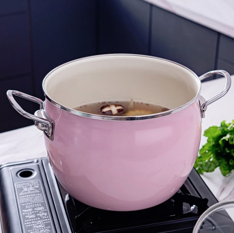 Wholesale Enamel Soup Pot Uncoated Food Supplement Pot for Induction Cooker