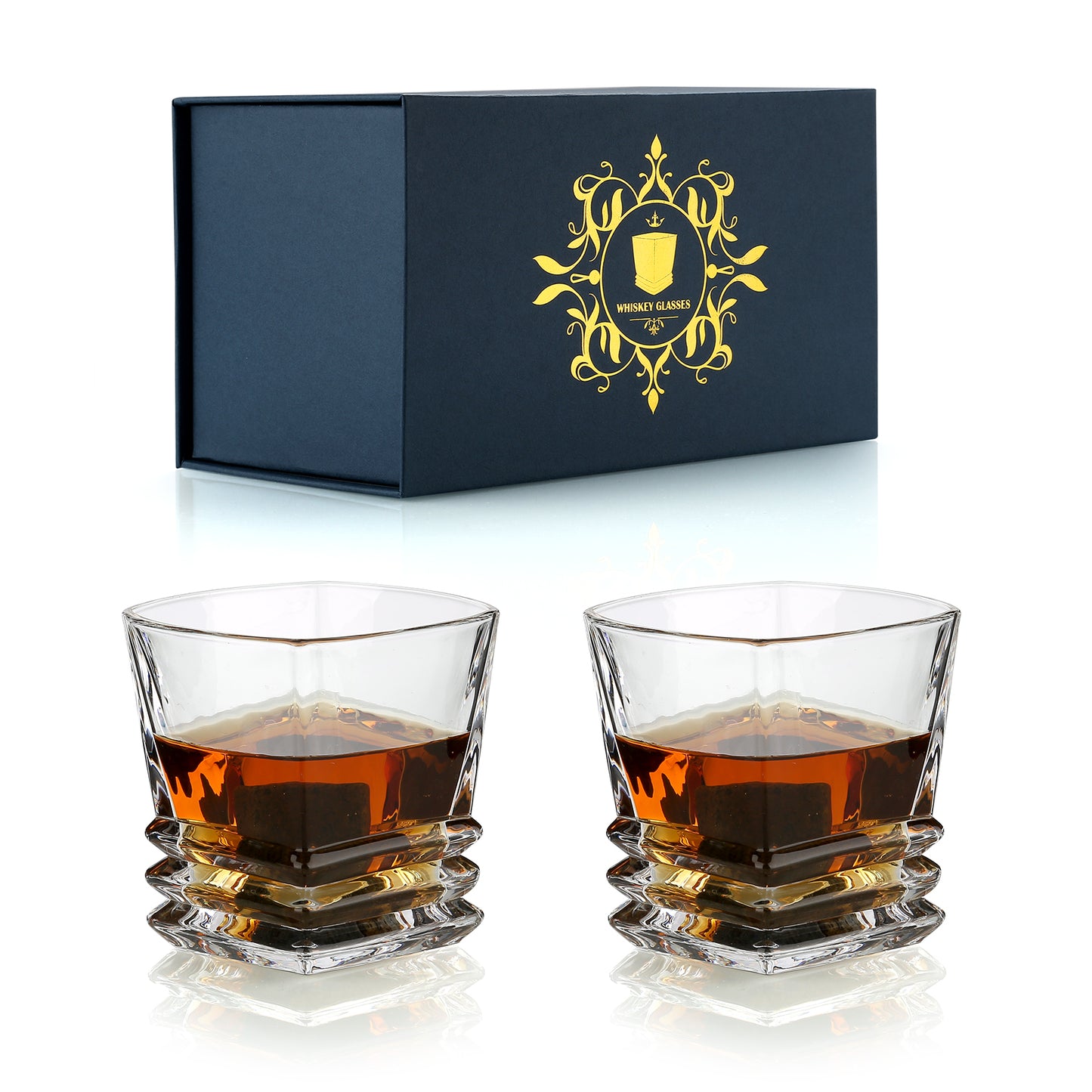 High Quality  Whiskey Glass Set Crystal Glasses Whiskey Glass Cup Gift Set