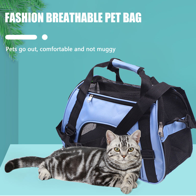 Airline Approved Pet Hand Carriers Tote Bag for Home Dog Cat Breathable Polyester Carrying Handle Pets Travel Carrier Cages Bags