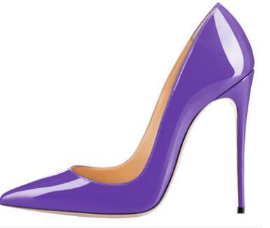 Classic Pointed Toe Stiletto Heel Pumps Women 12 Cm High Heels