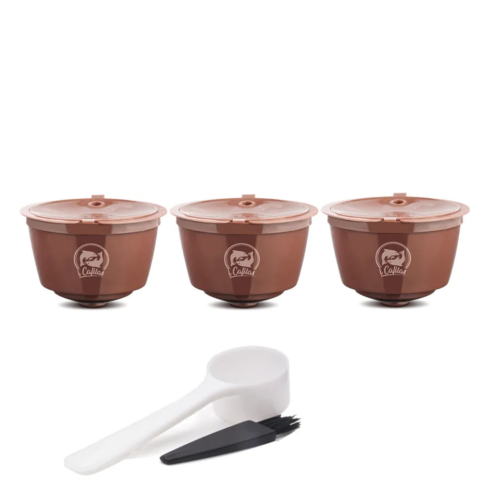 iCafilas for Dolce Gusto Reusable Crema Coffee Capsule Cappuccino Filters Compatible With Nescafe Dolci Gusto Machine