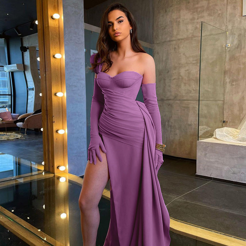 2022 Fashion Party Dress Women Clothes Women Asymmetry Cocktail Dresses Elegant Sexy Night Club Dresses